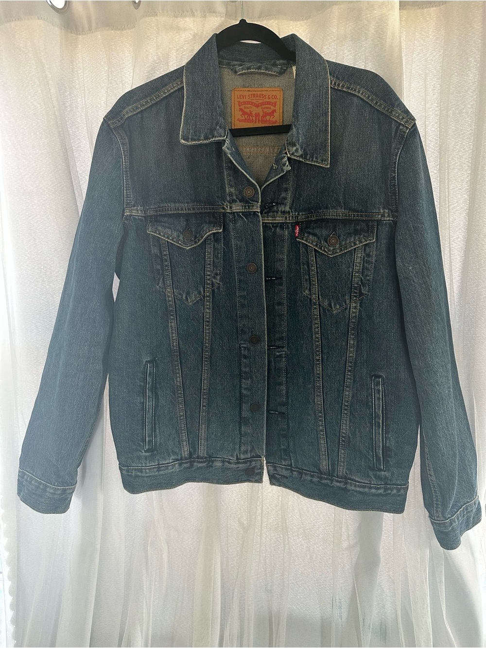 Levi's Men's/Women's Vintage Indigo Denim Trucker Jacket